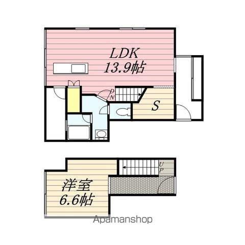LIEN DE SIX(1LDK/4階)の間取り写真
