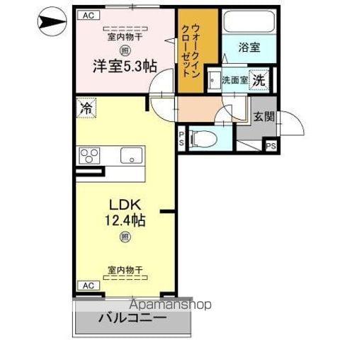 DS GALLERY(1LDK/3階)の間取り写真