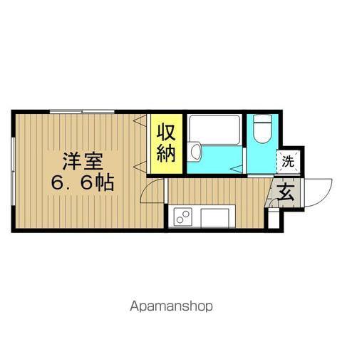 パインヒル8(1K/1階)の間取り写真