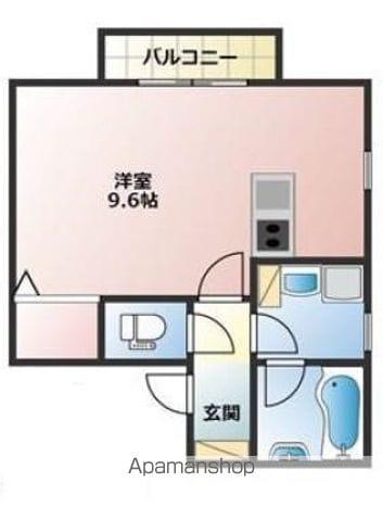 南町アコールメゾン(ワンルーム/2階)の間取り写真