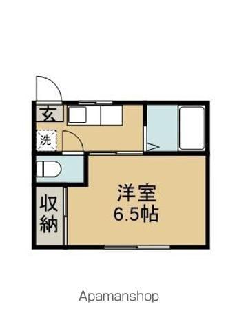 コーポ小松(1K/1階)の間取り写真