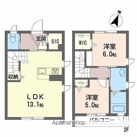 ピュアメゾン(2LDK/1階)の間取り写真
