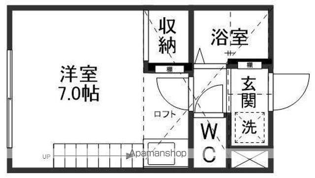 アーバンハウス南光台(ワンルーム/2階)の間取り写真