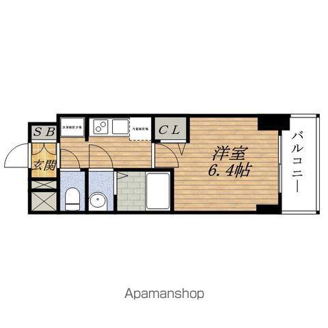PRESSANCE新大阪ジェイズ(1K/2階)の間取り写真