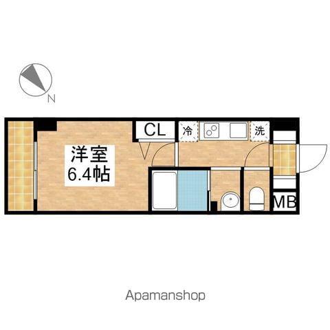 ラグゼナ上前津(1K/7階)の間取り写真