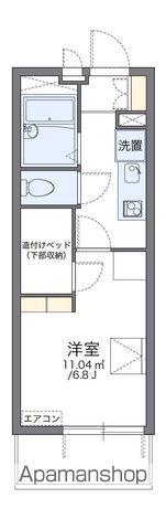 レオパレス城北(1K/1階)の間取り写真