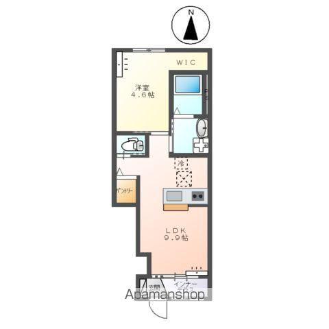 ルナ ハウス(1LDK/1階)の間取り写真