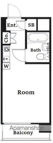 メゾンドポワリエ(1K/2階)の間取り写真