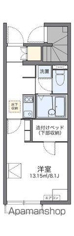 レオネクスト健(1K/1階)の間取り写真