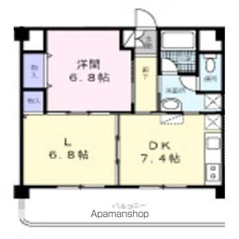 一社マサキビル88(2DK/5階)の間取り写真