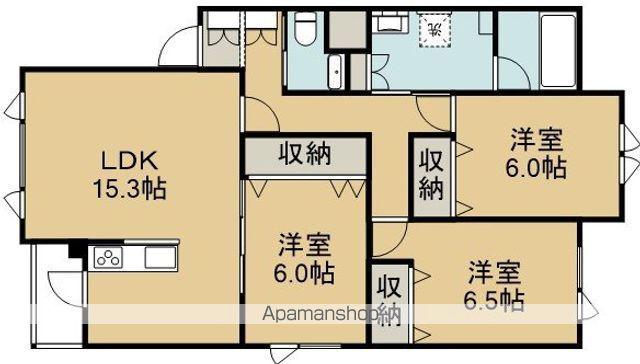 プラシード宮前(3LDK/2階)の間取り写真