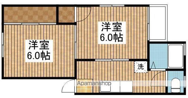 メゾンクワトロ(2K/1階)の間取り写真