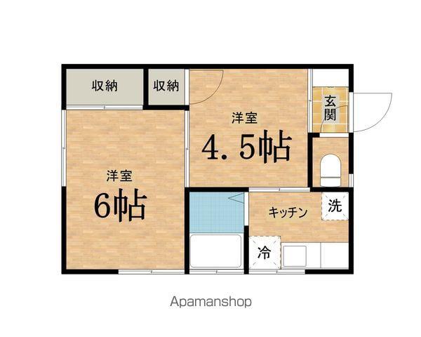 タカラハウス(2K/2階)の間取り写真