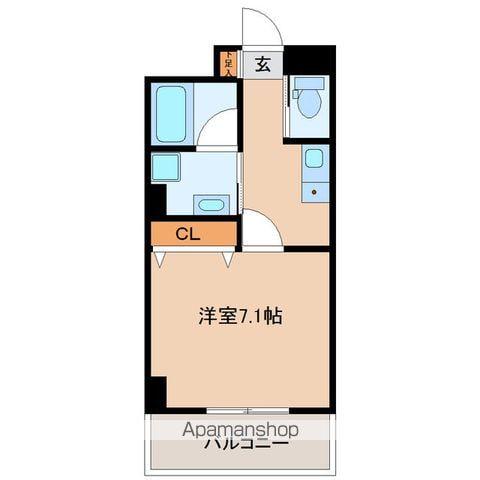 LUNA長町駅前(1K/9階)の間取り写真