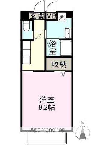 コモード坂祝・B(1K/2階)の間取り写真