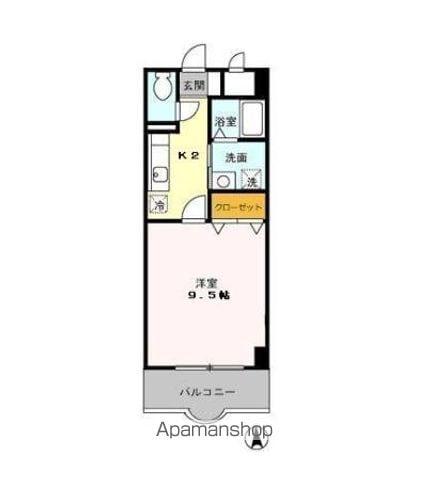 ラ・プティット・ファデット(1K/3階)の間取り写真