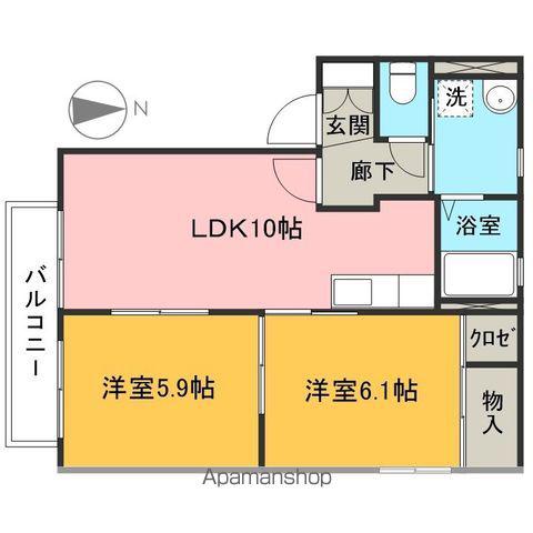 アーバンテラス(2LDK/1階)の間取り写真