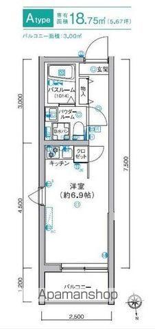 LUDENS練馬(ワンルーム/1階)の間取り写真