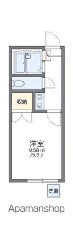 レオパレス川合B(1K/1階)の間取り写真
