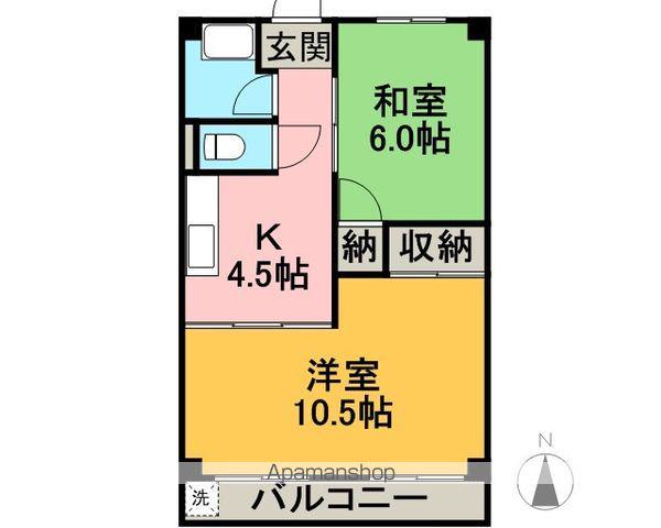 メゾンド絵志野(2K/3階)の間取り写真