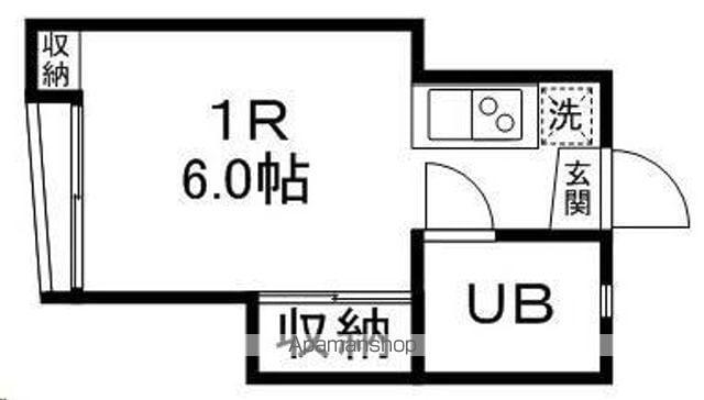 COKULAS八幡(ワンルーム/3階)の間取り写真