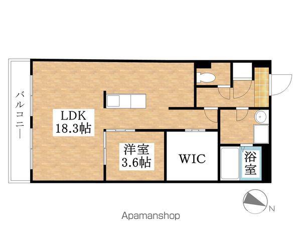 アレイⅡ(1SLDK/2階)の間取り写真