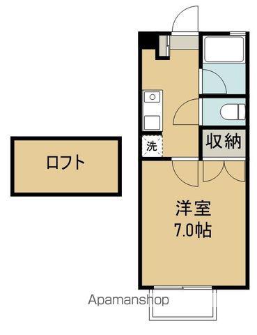 美徳十番館(1K/2階)の間取り写真