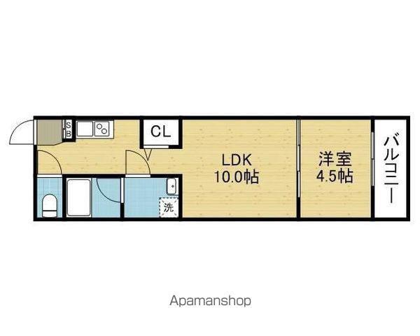RICHLEAF Ⅰ(1LDK/1階)の間取り写真