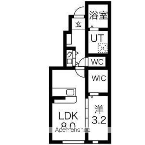 RESI NAGAIⅡ(1LDK/1階)の間取り写真