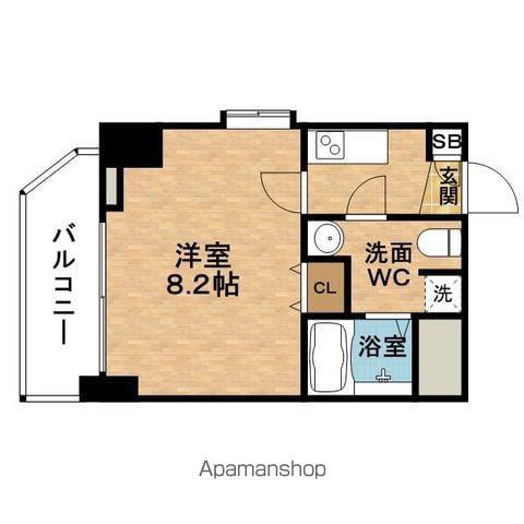 DYNASTYFUKUSHIMAⅡ(1K/11階)の間取り写真