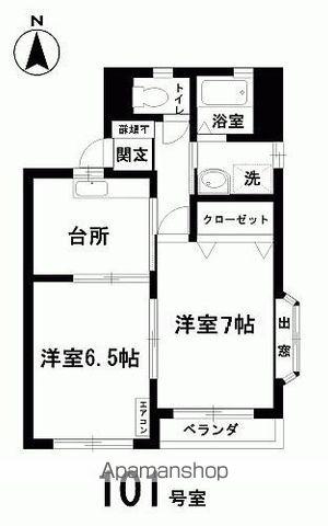 MANSION REPUTE(2K/1階)の間取り写真