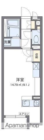 レオネクスト敬(ワンルーム/2階)の間取り写真