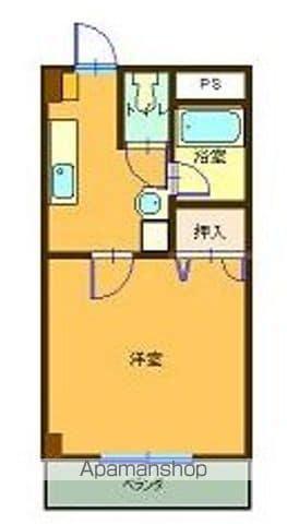 龍玉マンションⅡ(1K/4階)の間取り写真