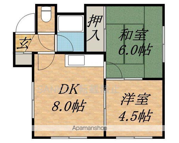 フィルウッド新道東(2DK/3階)の間取り写真