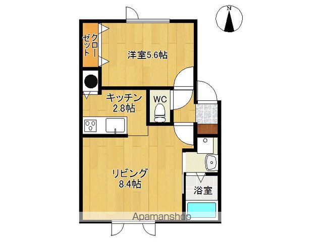 SILK MAMA(1LDK/2階)の間取り写真