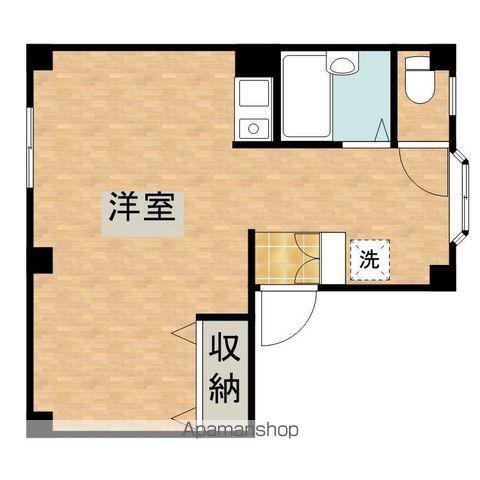 エスポワール(ワンルーム/1階)の間取り写真