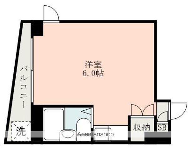 Mビル(ワンルーム/3階)の間取り写真