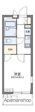 レオパレスROAD&SKY(1K/1階)の間取り写真