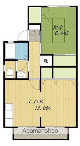 セジュール横江(1LDK/2階)の間取り写真