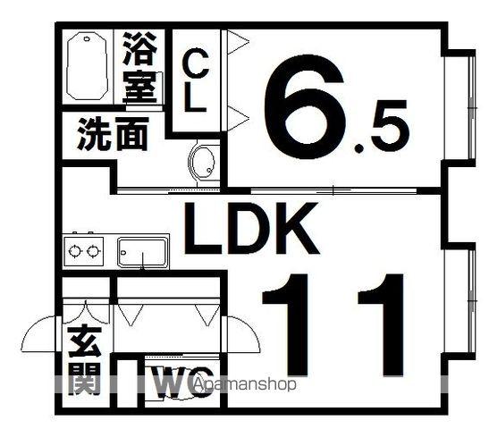 フェリーチェ(1LDK/2階)の間取り写真