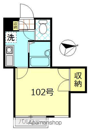 グランコート(1K/1階)の間取り写真