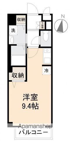 グランディール仏生山(ワンルーム/1階)の間取り写真