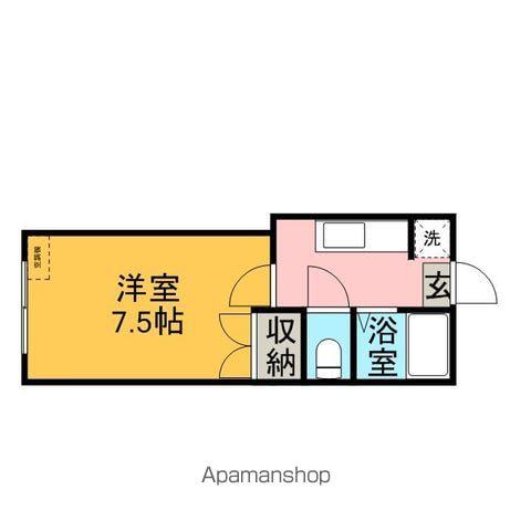 ラ・スペランツァー(1K/1階)の間取り写真