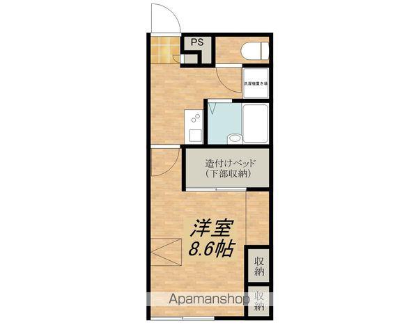 レオパレスサンライズ(1K/2階)の間取り写真