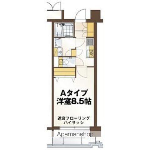 リビングステージ広瀬川(1K/6階)の間取り写真