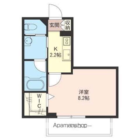 ヴィアコルディス(1K/3階)の間取り写真