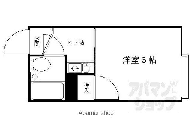 ハイム太田(1K/1階)の間取り写真