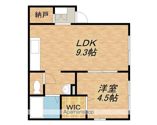 キタハイツ(1LDK/2階)の間取り写真