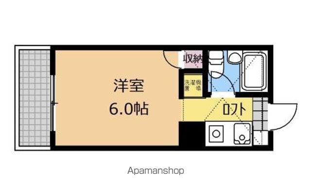 メゾンS(ワンルーム/1階)の間取り写真