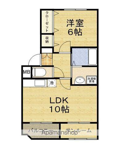 アネシススクエア(1LDK/3階)の間取り写真